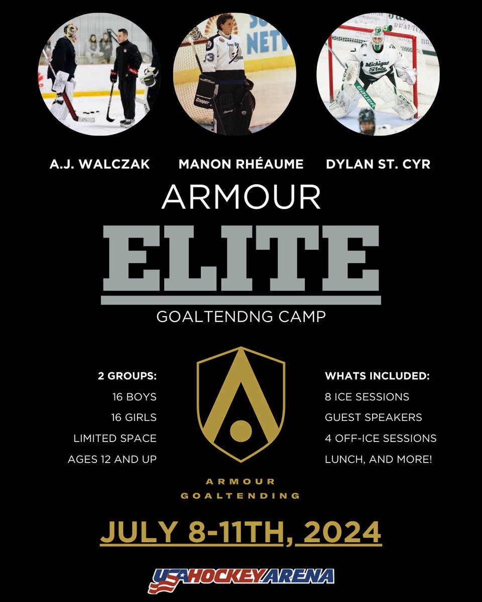 Armour Elite (@armour_elite) on Twitter photo Armour Elite Goaltending Camp. Follow our account for some great goalie content.
Register with our link below: forms.gle/fYVyBJzCZF1Qmj… Armour Elite Goaltending Camp. Follow our account for some great goalie content.
Register with our link below: forms.gle/fYVyBJzCZF1Qmj…