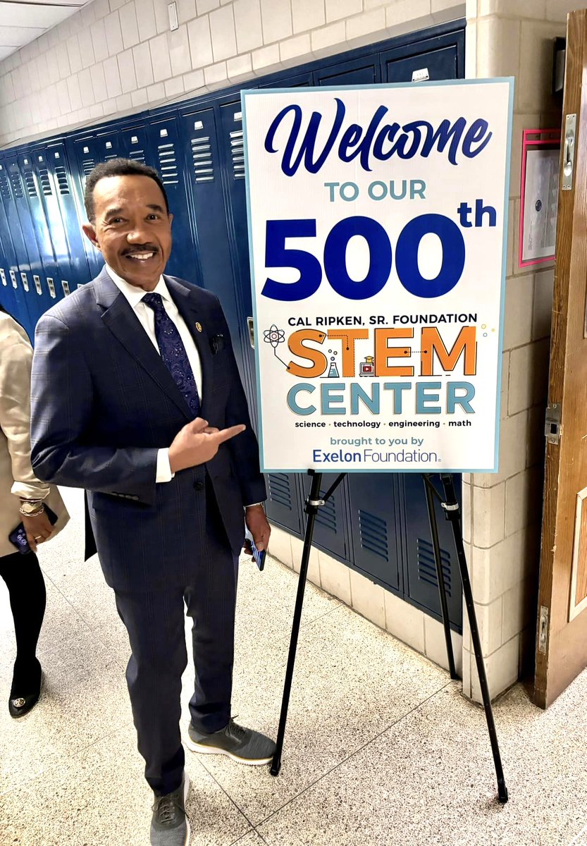 Congratulations to Lansdowne Middle School and Principal Ryan Warfel on your new Cal Ripken, Sr. Foundation STEM Center presented by the Exelon Foundation. Science Technology Engineering and Math will serve you well in all of your future pursuits. I was honored to join Cal