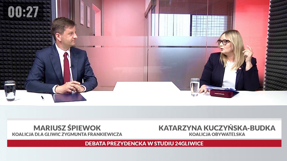 Debata przed II turą wyborów prezydenckich w Gliwicach. Katarzyna Kuczyńska-Budka vs Mariusz Śpiewok youtu.be/VsWFuvm55oI?si…