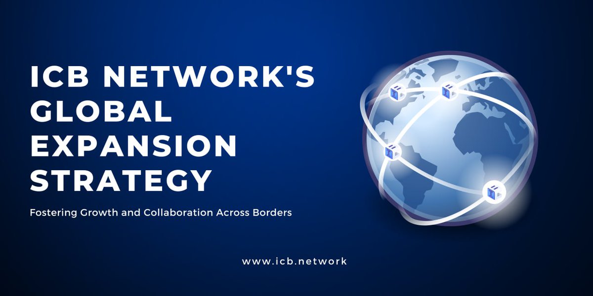 🌍 Explore #ICBNetwork's global expansion strategy as we connect communities across borders! 🌐 Fostering collaboration and innovation, we're shaping a world where growth knows no limits.

🪩 Join us linktr.ee/icbnetwork in building a brighter, more connected future! 💫💼…