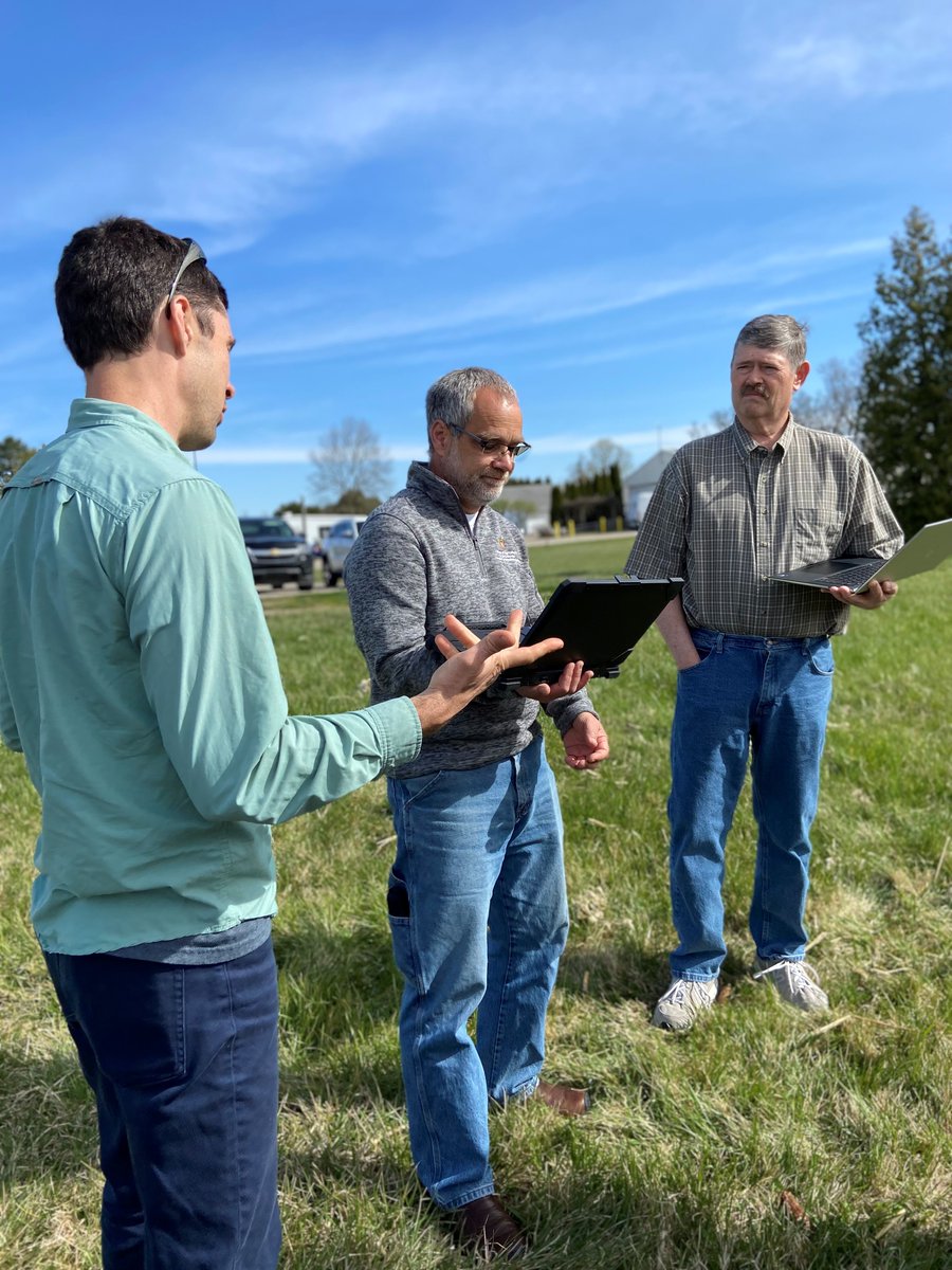 Our team has been meeting with field researchers in each region to train them on IR-4's new electronic field data book (eFDB). Pictured: North Central teammates at their training led by Philip Moore. Thanks for making this new tech rollout a success! Photos by Nicole Soldan