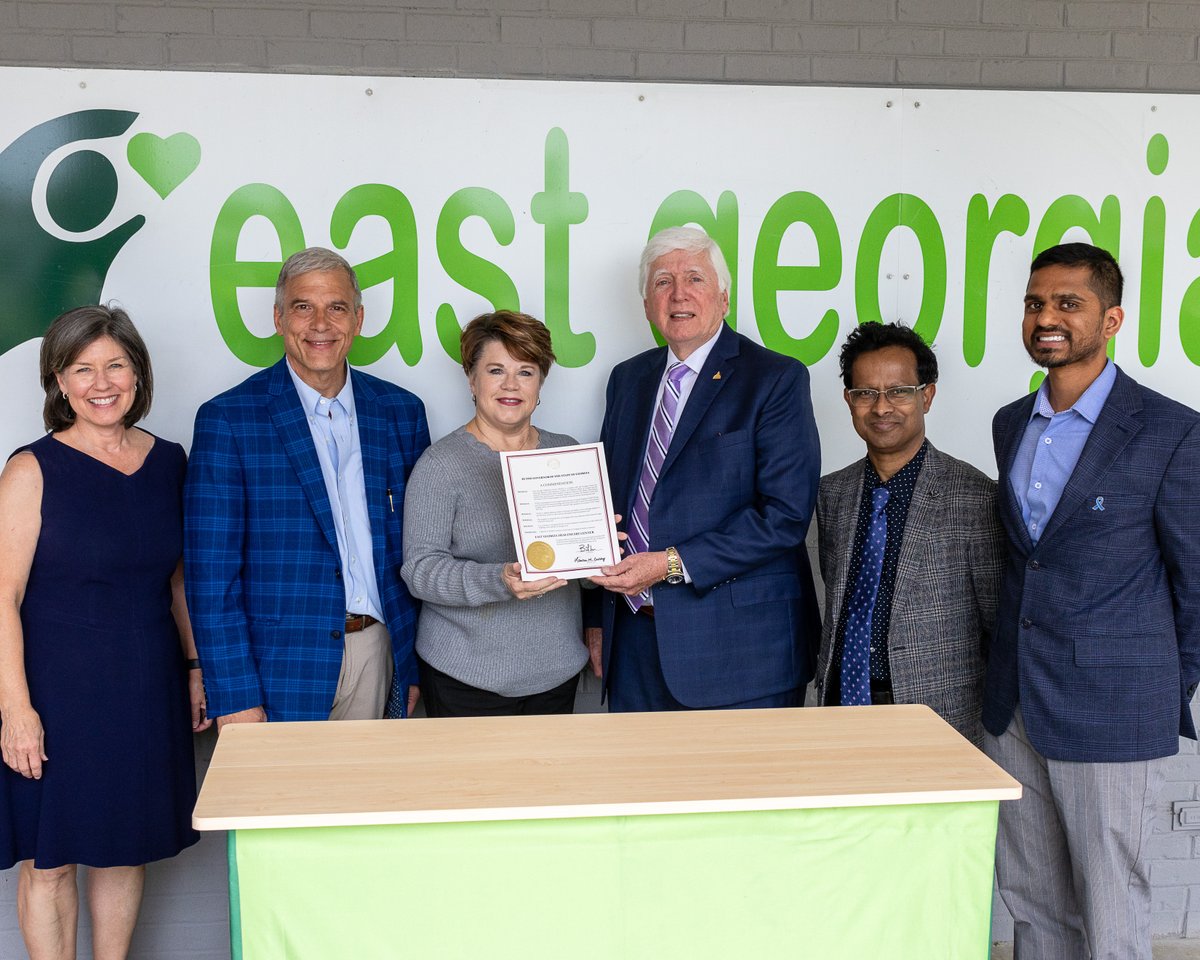 Rep. Butch Parrish, R-Swainsboro, presented a Governor’s Commendation on Tuesday to the East Georgia Healthcare Center, MCG and Georgia CORE for its CDC-funded colorectal cancer screening program.