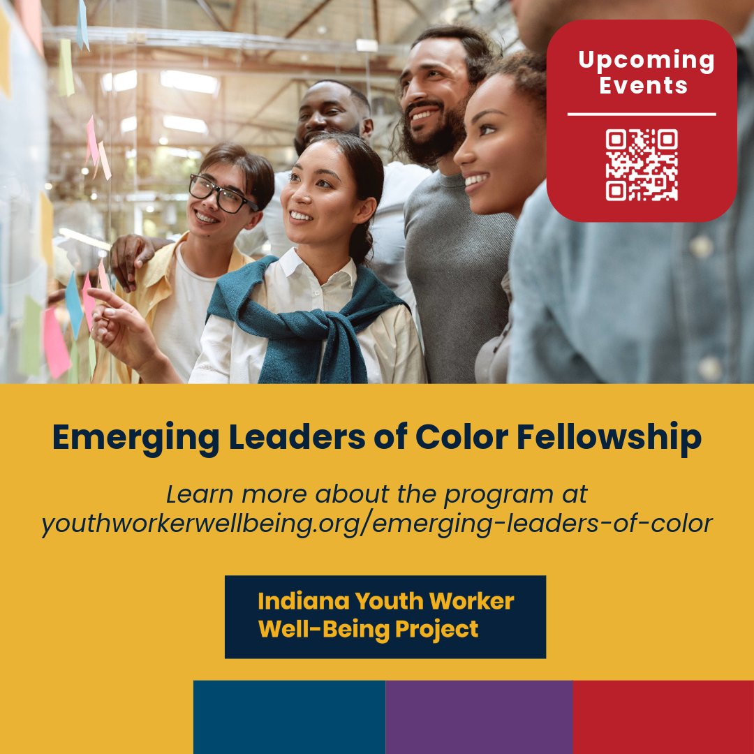 We are excited to begin recruitment for the inaugural Emerging Leaders of Color Fellowship launching in July! Learn about the fellowship, application requirements, program components, session topics, dates, and timelines at upcoming info sessions. youthworkerwellbeing.org/emerging-leade….