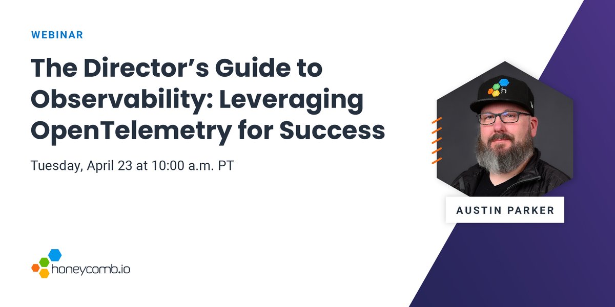 On April 23, join us for 'The Director's Guide to Observability: Leveraging OpenTelemetry for Success.' Honeycomb's Austin Parker will guide you on how to harness the power of observability & OpenTelemetry for your engineering teams. Learn more & register: go.hny.co/3UonBNs