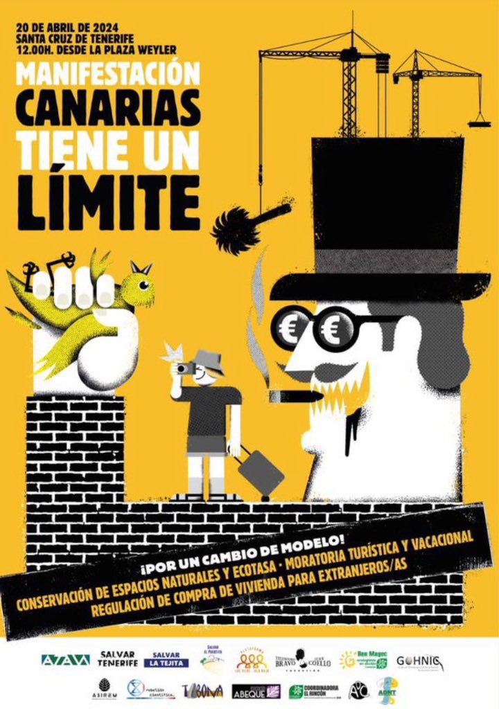 En el gobierno de Canarias anterior cuando paramos el desarrollo de proyectos como:

- La Tejita
- Complejo Punta de Abona
- Cuna del Alma
- Dreamland
- Ampliación del Puerto de Agaete
- Caducidad del estudio ambiental de Fonsalía

Era porque sabemos que #CanariasTieneUnLímite