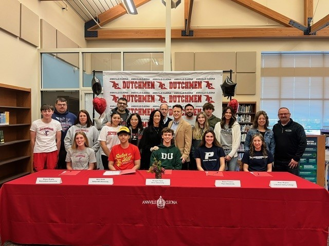 A-C signing day event to recognize our student-athletes who will be continuing their athletic careers at the college level. This is a great group of student-athletes who have worked very hard to earn this opportunity. Congratulations to Megan, Mina, Reagan, Grace, & Hope!