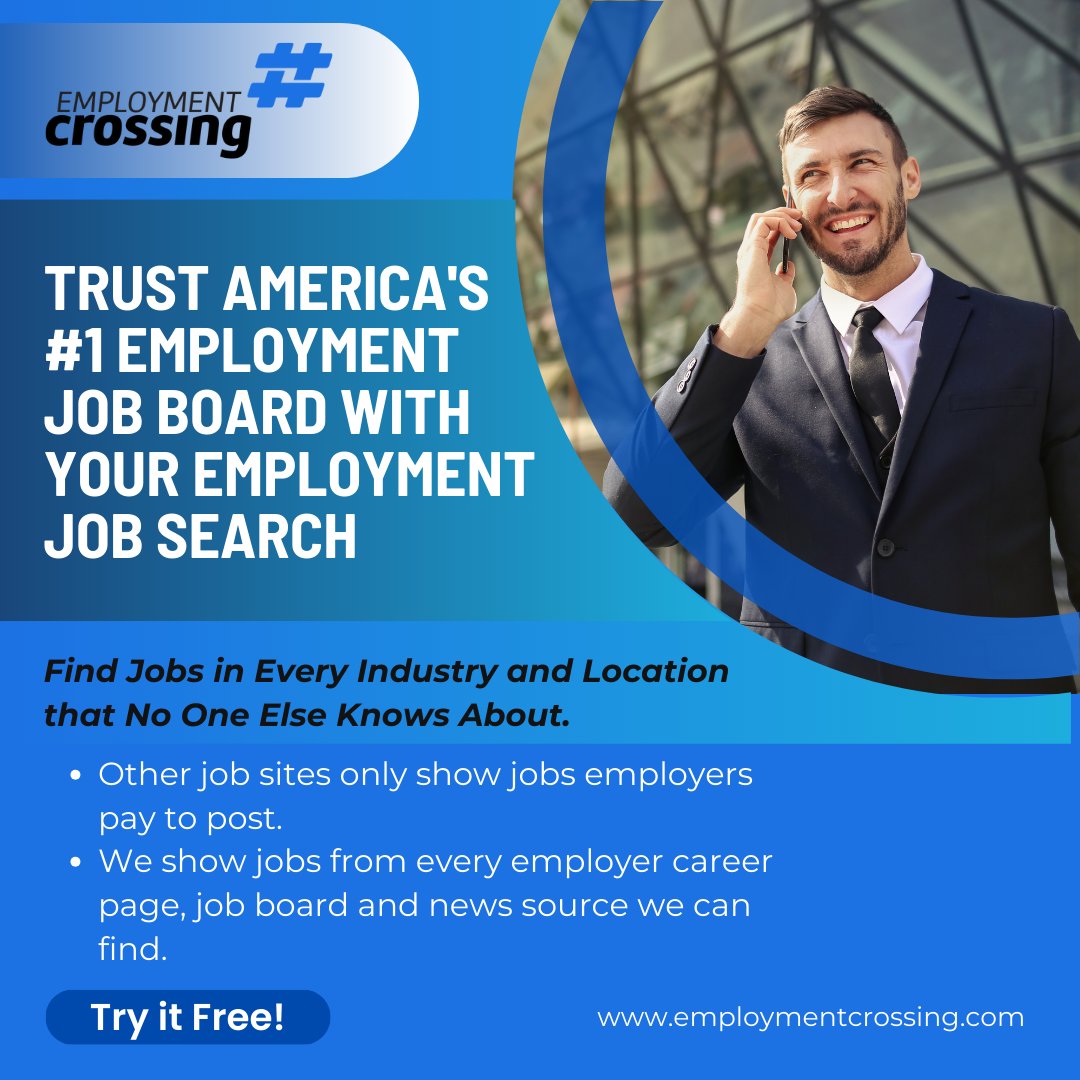 Unlock hidden job opportunities and gain access to exclusive career listings with America's #1 Employment Job Board. 

Discover jobs in every industry and location that others overlook. Start now: i.mtr.cool/ukwkfimnan

#JobSearch #CareerOpportunities #Employment