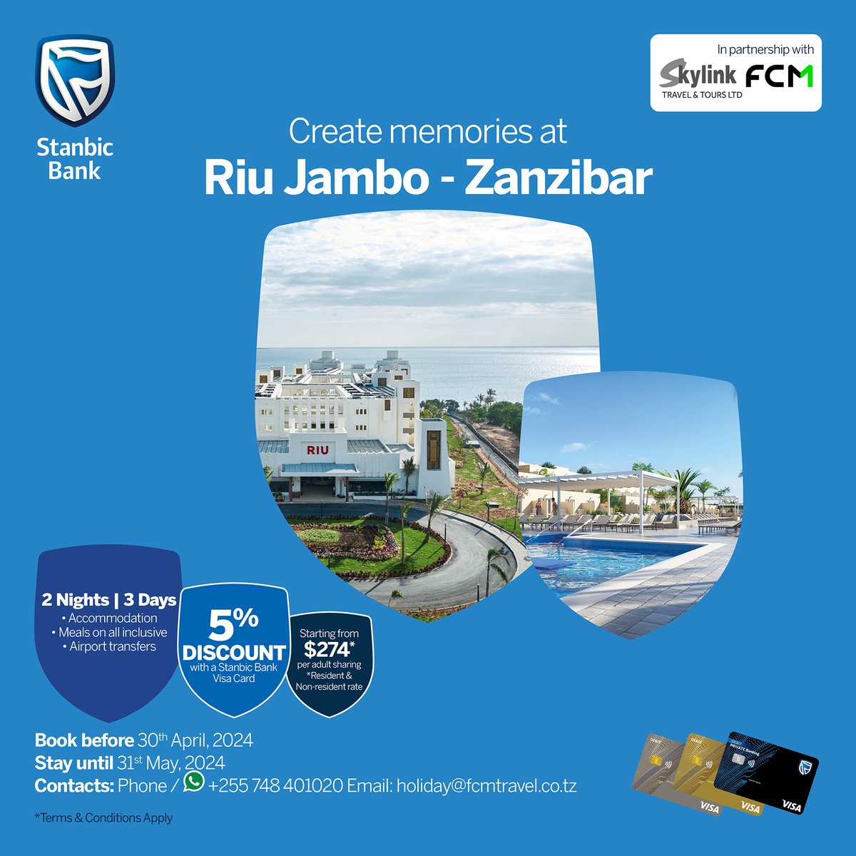 Explore local treasures with ease! Use your Stanbic Visa Card for discounts at various hotspots and enjoy a stress-free getaway.