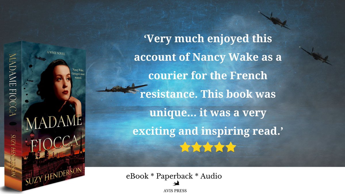 A gripping #WW2 tale of love and espionage in Occupied France, based on true events. 'I thoroughly recommend this captivating read' eBook/Paperback/Audio Mybook.to/MadameFiocca #thrillers #BooksWorthReading #histfic #Spy