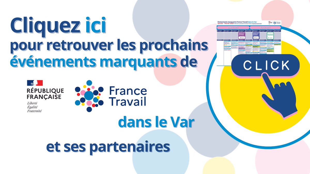 Marc ZAMPOLINI (@zampolinimarc) on Twitter photo CLIC 👉 qrfy.com/r/EventsFrance…
Retrouvez les prochains Événements Marquants de <a href="/FranceTravail/">France Travail</a> dans le #Var et de ses #partenaires en cliquant sur le lien ! CLIC 👉 qrfy.com/r/EventsFrance…
Retrouvez les prochains Événements Marquants de <a href="/FranceTravail/">France Travail</a> dans le #Var et de ses #partenaires en cliquant sur le lien !