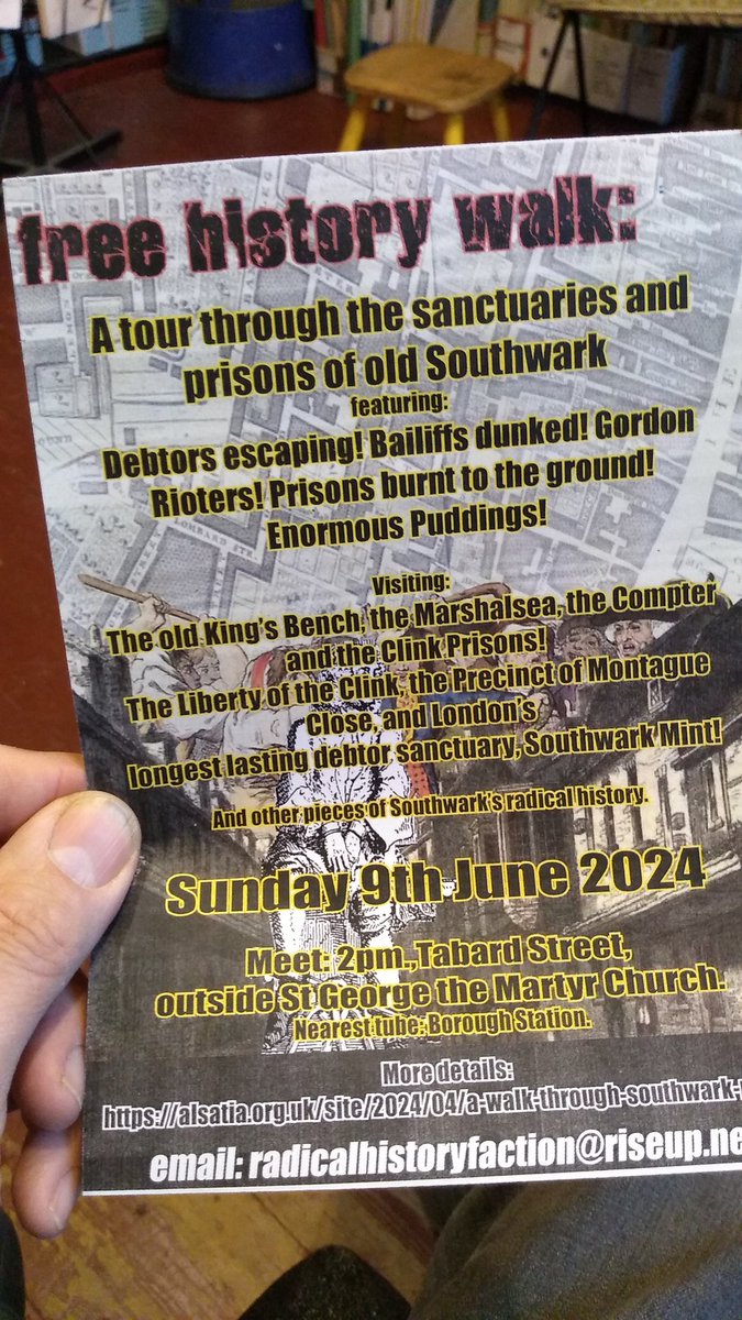 Southwark sanctuaries and prison walk - Sunday 9th June!