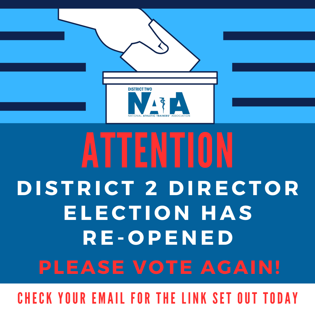 ‼️IMPORTANT‼️Attention D2 Members! The D2 Director election needs to be re-run 🗳️, so we kindly ask for you to re-submit your vote! Your personalized link was emailed out today. THANK YOU for exercising your right to vote. #NATAD2