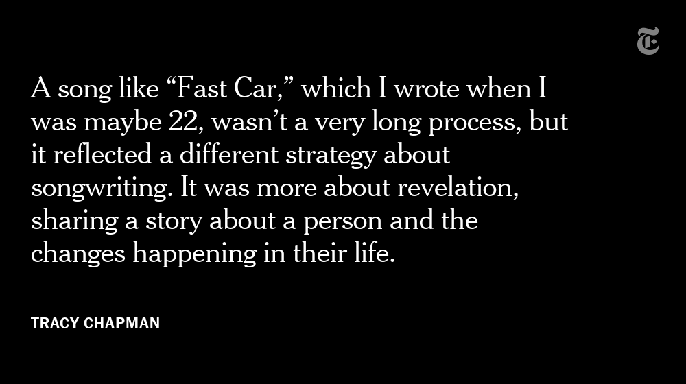 Tracy Chapman on writing “Fast Car.” (via @tmagazine) nyti.ms/3UodR4D