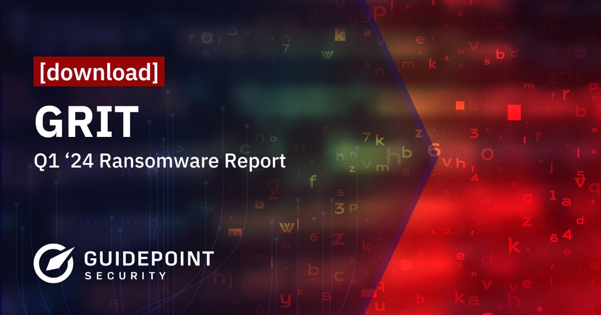 New research from #GRIT_Intel has revealed a 55% YoY increase in active groups + an increasingly volatile #ransomware ecosystem. Download our Q1 '24 report for an analysis of the changes, emerging tool insights + industry-specific threats. okt.to/0Osq9E #CyberSecurity