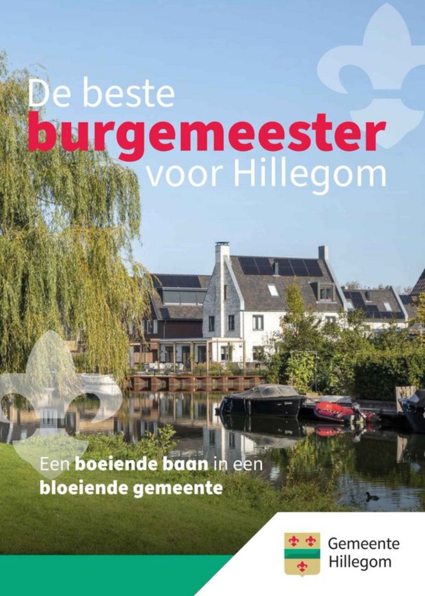 Wie wordt er burgemeester van deze boeiende en bloeiende gemeente?🌷 
Reageren kan tot 9 mei! 
Meer informatie:

zuid-holland.nl/politiek-bestu…

<a href="/JaapSmitCdK/">Jaap Smit</a> <a href="/PolitiekeAmbt/">Politieke Ambtsdragers</a> <a href="/burgemeesters/">Burgemeesters</a> <a href="/gem_hillegom/">Gemeente Hillegom</a>