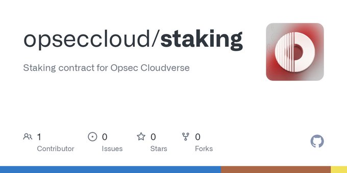 The GitHub repository housing the staking contract is now accessible to the public.

Upon completion of the upcoming audit, the contract will be deployed following successful validation.

Feel free to explore and review the code repository at your convenience: