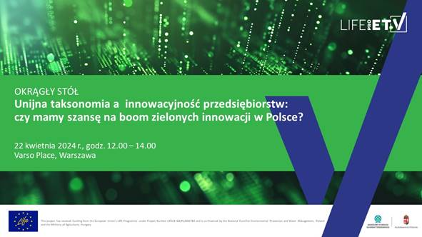 ZAPROSZENIE: V Szczyt Klimatyczny TOGETAIR – okrągły stół: Unijna taksonomia a innowacyjność przedsiębiorstw: czy mamy szansę na boom zielonych innowacji w Polsce? ietu.pl/zaproszenie-v-…