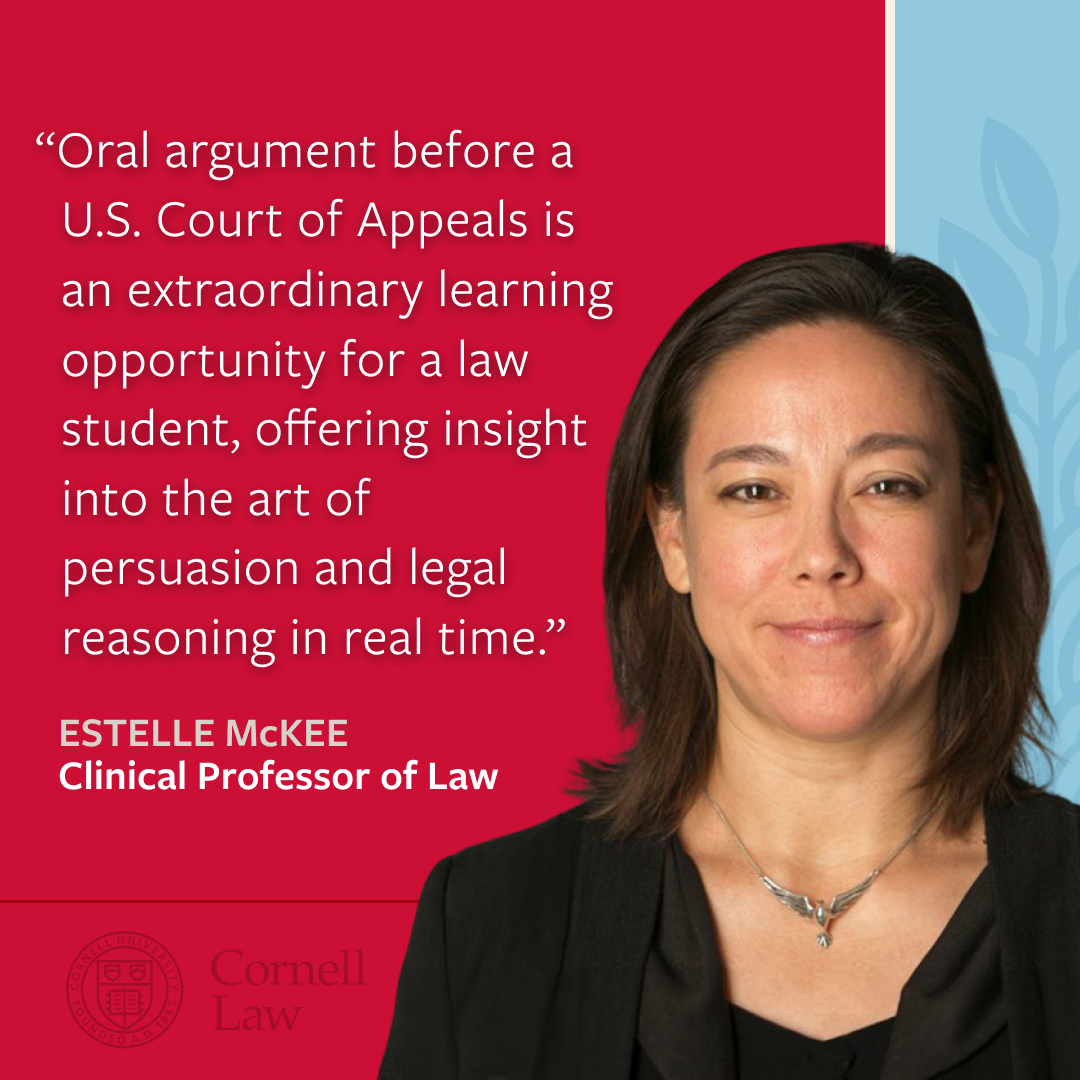 Congratulations to Alyssa Kastner ’24 who gave an oral argument in front of the @US9thCircuit last week. Watch the full argument here: bit.ly/3U5sWry #CornellLawClinics #CornellLaw