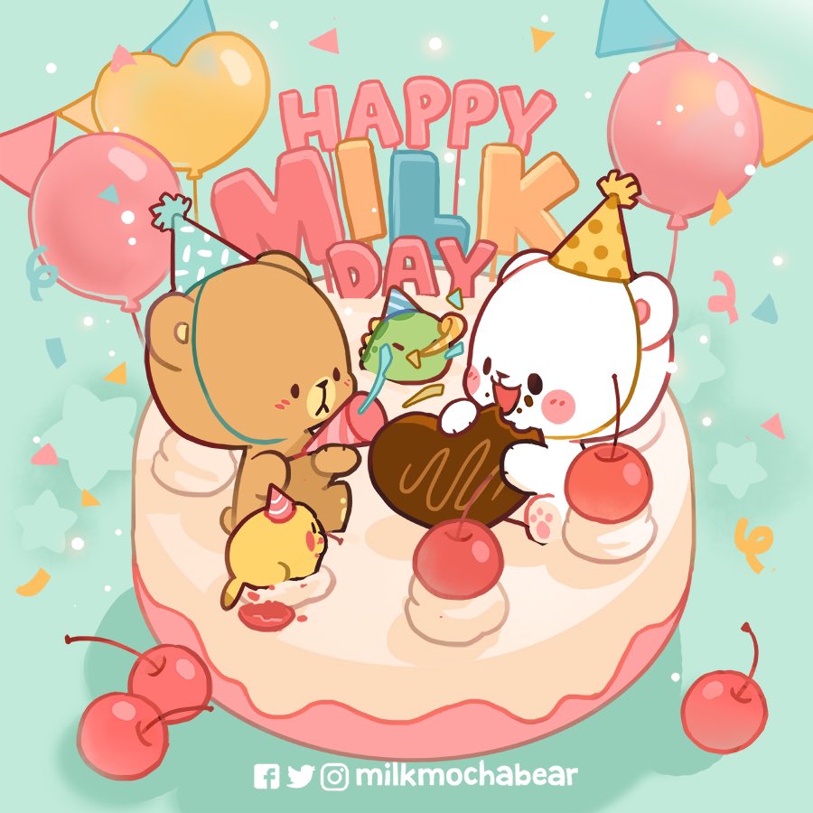 milkmochabear's tweet photo. Today is filled with joy and celebration because it's Milk's birthday! 🥳❤️
Happy birthday to our carefree bear, Milk! 🎂✨

Do you have a heartfelt birthday wish you'd like to share with Milk? 🫶🏻💕
---
#happymilkday 
#milkmochabear https://t.co/tegjQ5YqtG