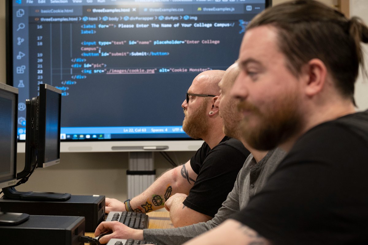 Dive deep into the world of computing with our HNC Computing course! From mastering programming to tackling cybersecurity, we've got the tools you need to thrive in the digital age. Ready to kickstart your tech journey? Learn more and apply here bit.ly/3vYvK1y 💻