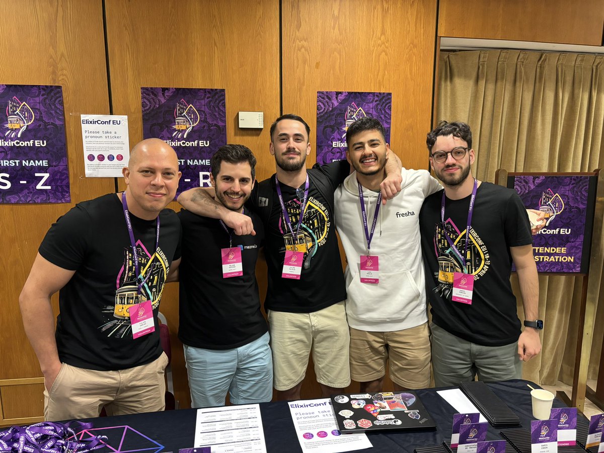 Volunteer Gang <a href="/ElixirConfEU/">ElixirConf Europe</a> 🧊💯
