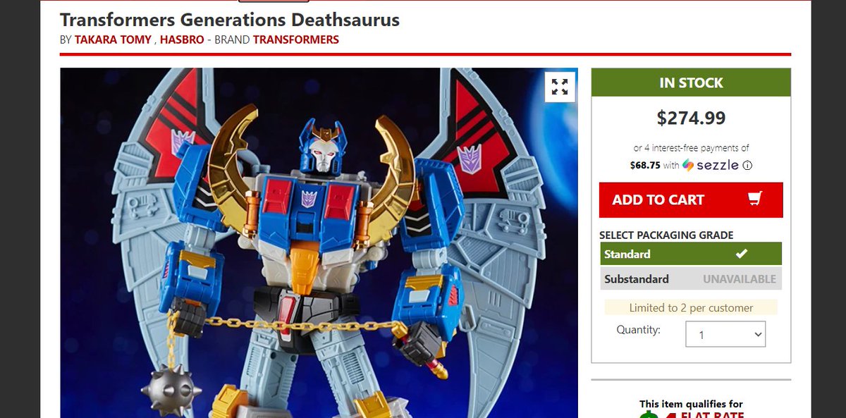(RESTOCK ALERT)

Incase you missed it, BBTS currently has Haslab Deathsaurus for $274.99!!!
#transformers 
Thanks for the heads up @Redstreak_bruh and @GlitchyBug_arts!!! 

bigbadtoystore.com/Product/Variat…
