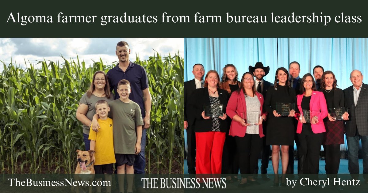 Local Algoma farmer, Rachel Harmann of Lakeshore Land &amp; Livestock, has graduated from the American Farm Bureau Federation's Partners in Advocacy Leadership program. Harmann said the program gave her confidence and motivation. thebusinessnews.com/article/algoma…