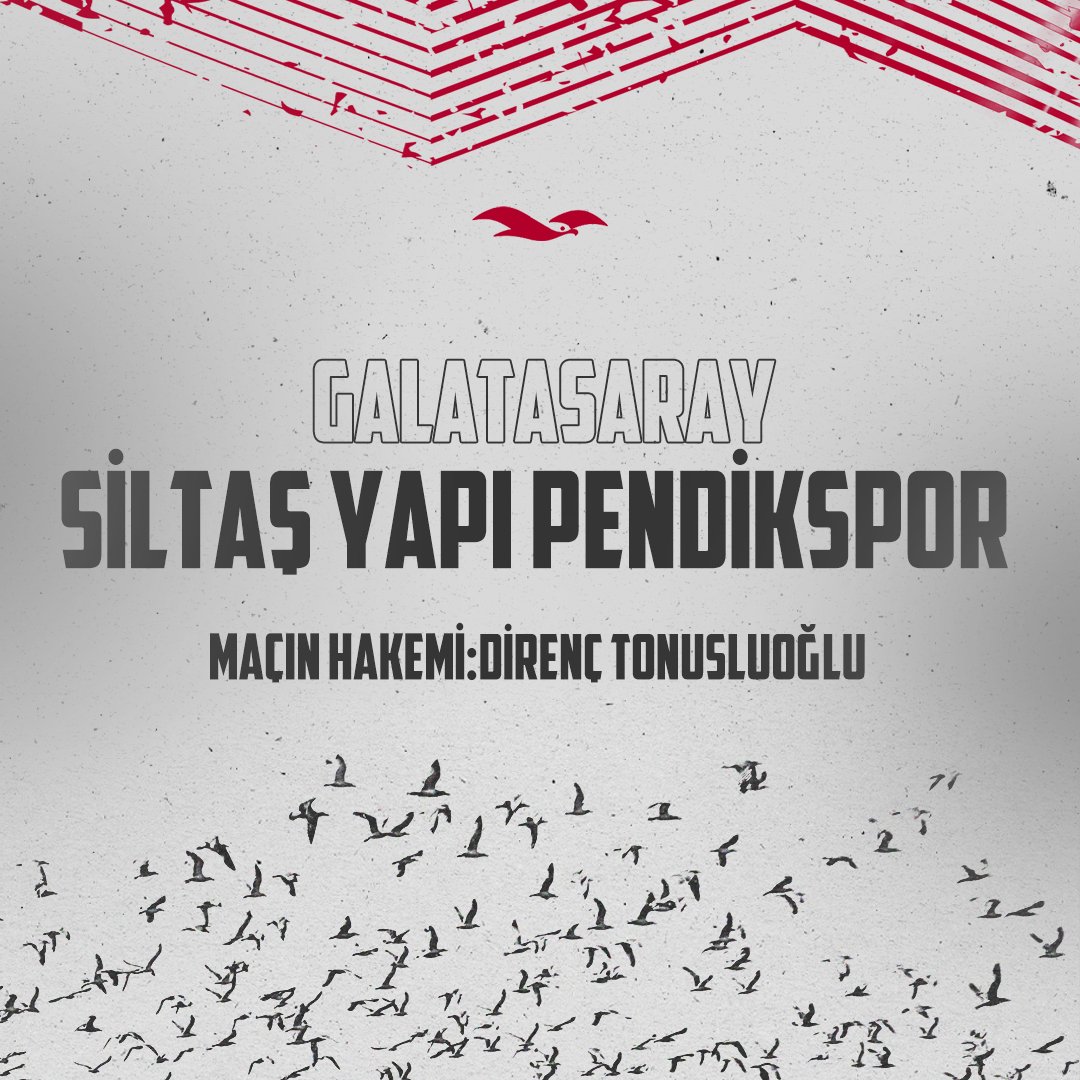 Trendyol Süper Lig'in 33. haftasında oynayacağımız Galatasaray maçını Direnç Tonusluoğlu yönetecek. Maçın yardımcı hakemleri İbrahim Çağlar Uyarcan ve Aleks Taşçıoğlu, dördüncü hakem ise Turgut Doman. #GSvPEN