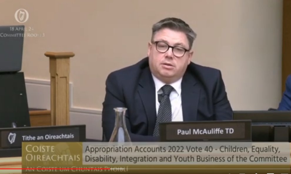Deputy @PaulMcauliffe raises #TeachAnSaol in Dáil's Public Accounts Committee. Very significant underspent for capital projects in Disability area and no-one seems to be responsible??? #WeWouldRatherLive @drivetimerte @MiriamOCal youtu.be/w1DH1QedgLQ teachansaol.ie