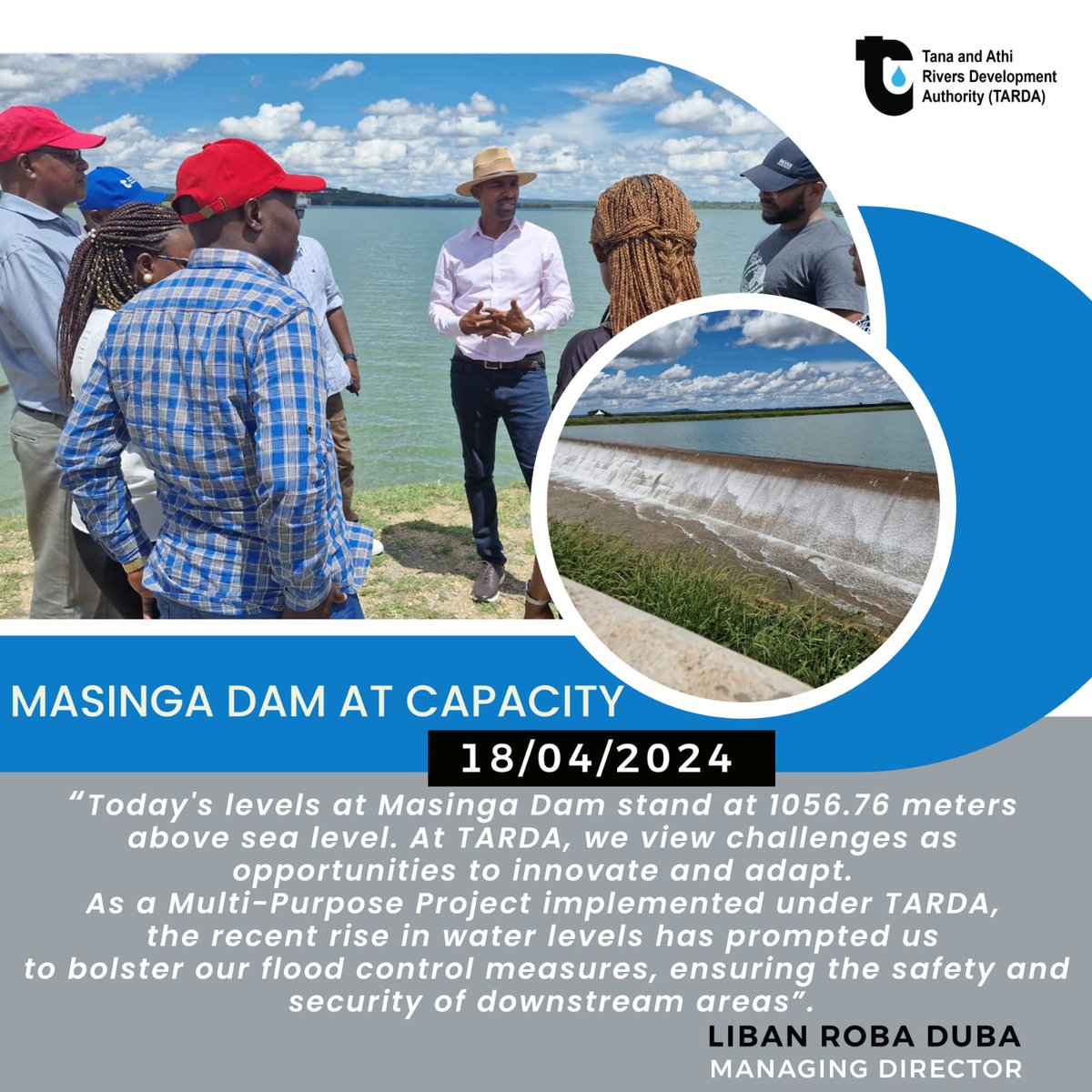 #TARDA #MasingaDam #Resilience #CommunitySafety #InfrastructureResilience #SustainableDevelopment #WaterManagement #EcosystemProtection #InnovationInAction  #WaterConservation @Roba_Liban_Duba @TardaKE @EACAffairsKenya @ASALs_Regional @TheStarKenya @NationAfrica @StandardKenya