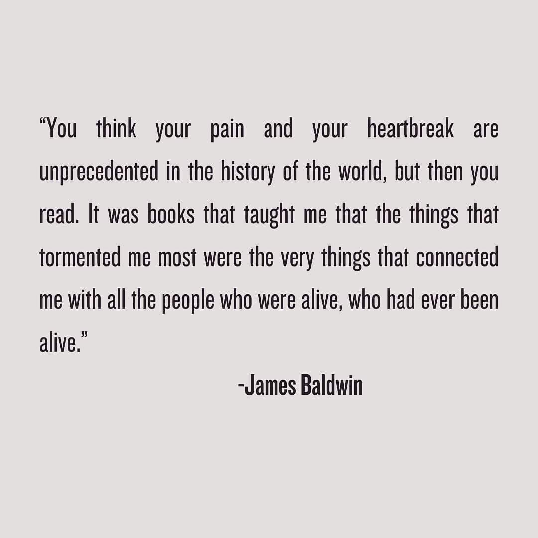 Baldwin's words gives us life.