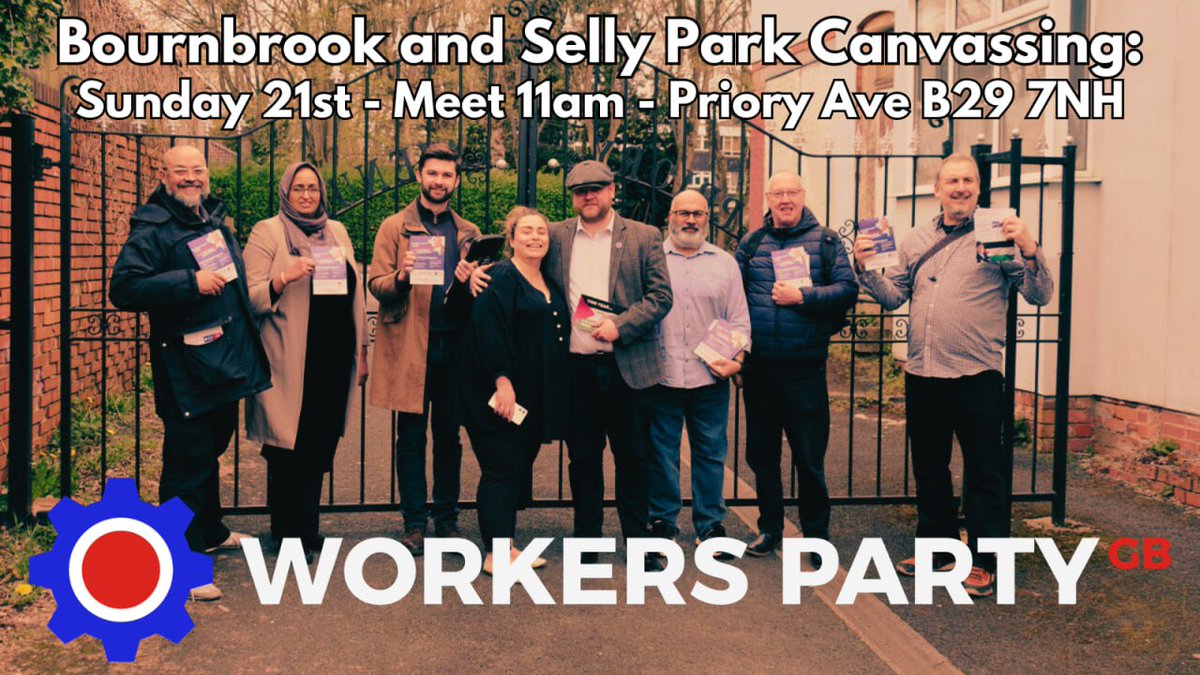 WorkersPartyEd's tweet photo. Excited to be out canvassing in Bournbrook and Selly Park this evening, we've also got a big @BrumWorker team coming together on Sunday. 
If you're in the area and free to help, send me a DM. https://t.co/fV5L8wlhsk
