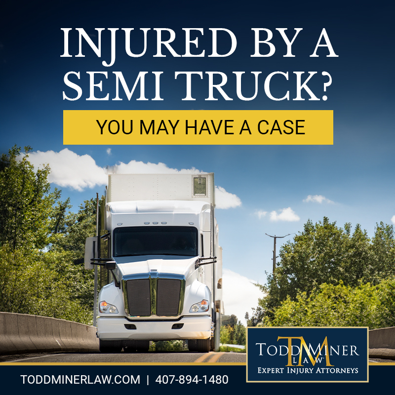 toddminerlaw.com/personal-injur…
If you’ve been injured in a #Truck accident, Todd Miner Law is here to help you pursue the compensation you need and deserve.  FREE consultation 407-955-5640
#truckaccident #truckaccidentlawyer #accidentlawyer #caraccidentlawyer #trucks  #orlando #Florida