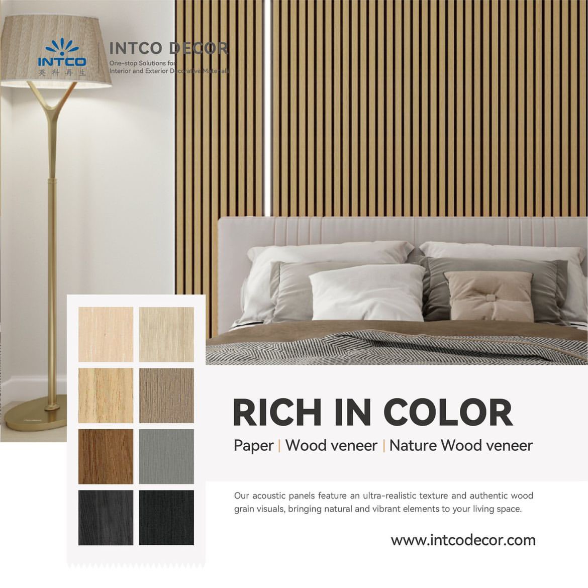 【MDF Acoustic Panel: Not only sound better, but also home decor is better.】
【Intco Decor will showcase our MDF Acoustic Panel at the Canton Fair】 #CantonFair2024 soon! 
📅23-27 April 2024
📍Canton Fair Complex
🚩Booth:12.2 D31-36 H10-13
Whatsapp/ ☎️: +86-15902356291