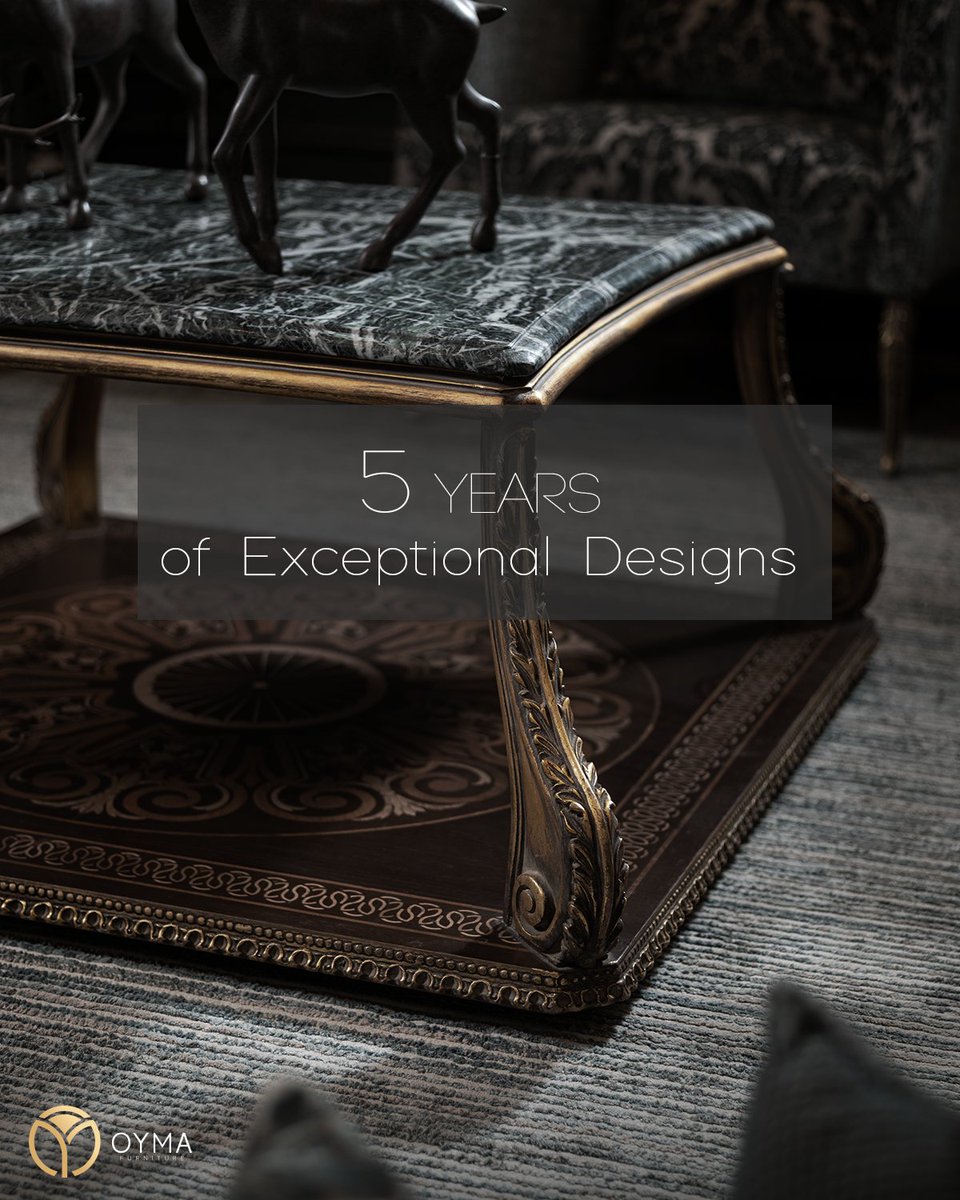 Celebrating 5 years of new art and designs at OYMA Furniture! 🎨✨

#OymaEgypt #OYMAFurniture #NewDesigns #ArtisticCreations #5YearsStrong
