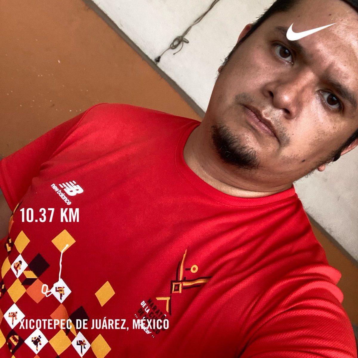 Corrió 10.37 kilómetros con Nike⁠ Run Club #TocinoTeam 🥓🏃🏻‍♂️💪 Hoy le gané al Juan que no se quiere levantar 🤪🤪🤪 #NRC ⁦@ComuniRunners⁩ ⁦@ManicomioRunner⁩