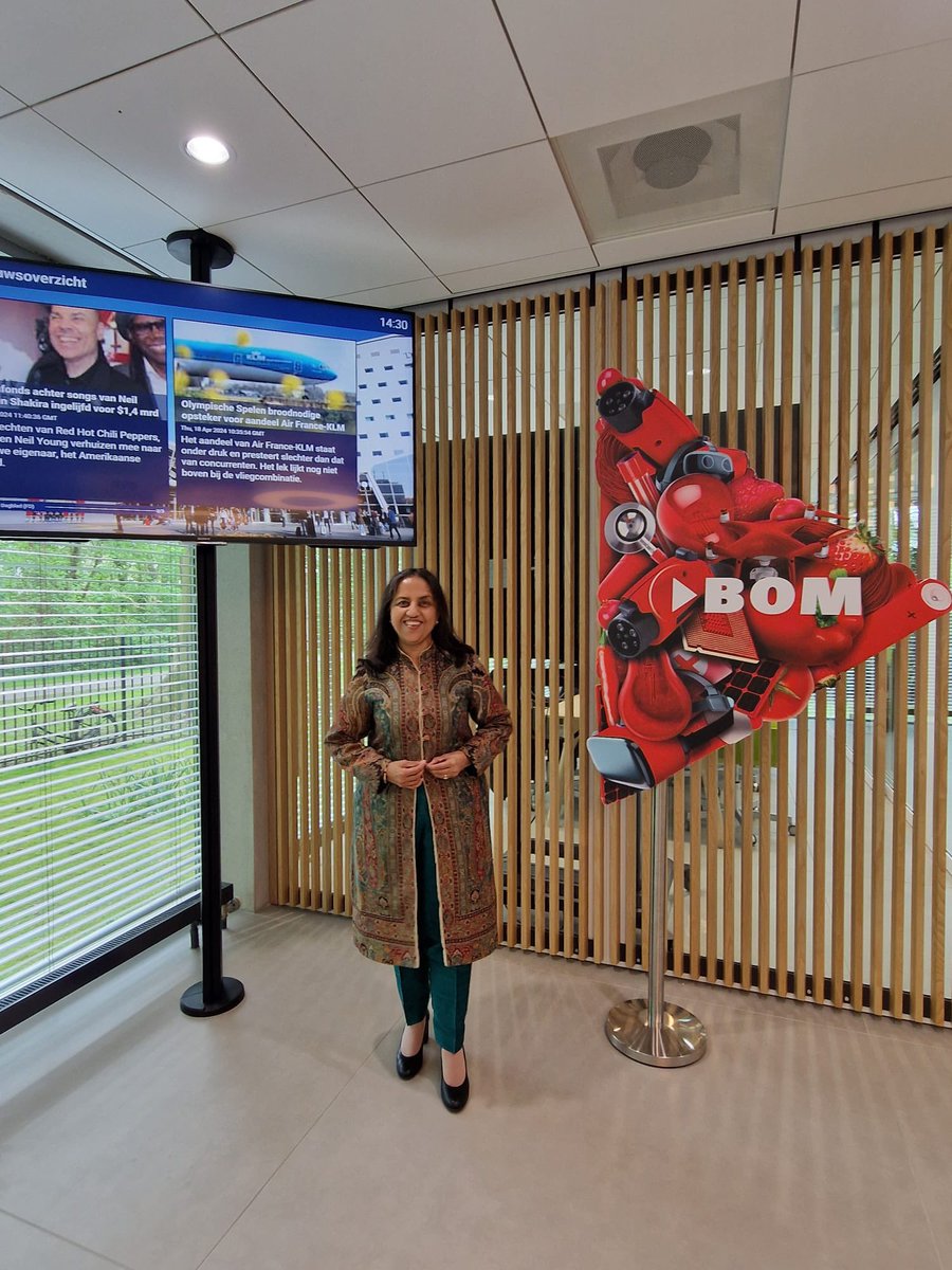 Ambassador @reenat_sandhu visited @BOMBrabant in Tilburg, met CEO Brigit van Dijk & discussed cooperation in the fields of sustainable food systems, climate-neutral energy solutions, key enabling technologies, life sciences & health. @DoC_GoI @Brabant @Brabantisbright