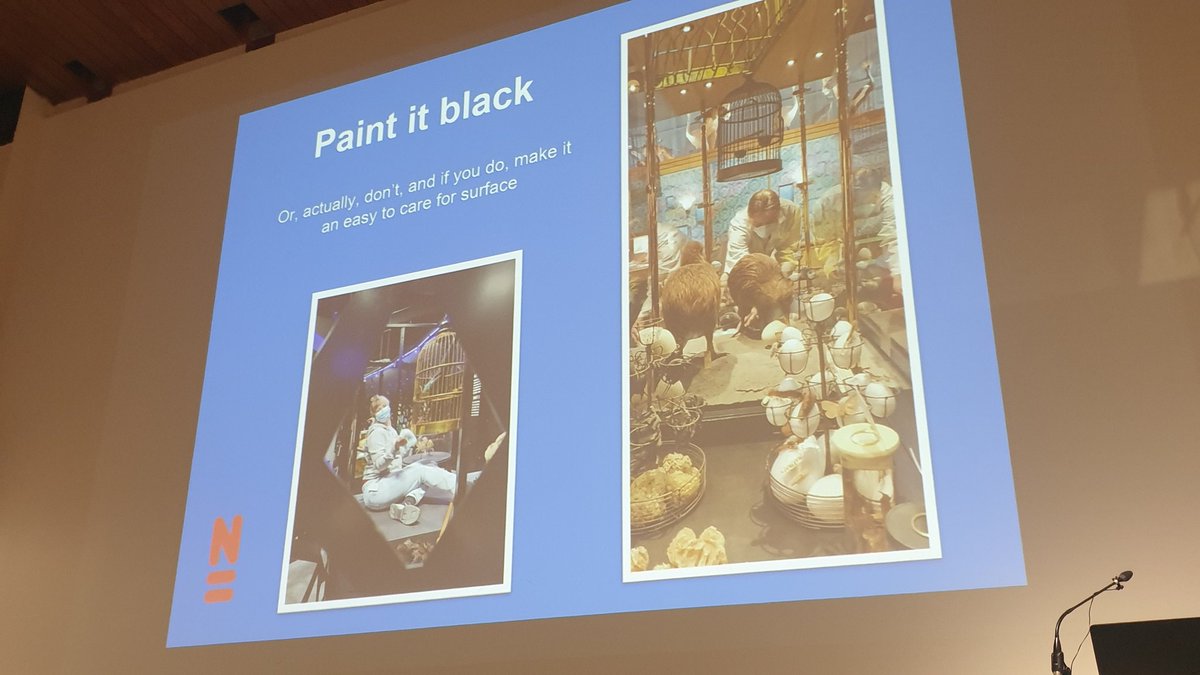 zoologicallady's tweet photo. Excellent practical talk on dos/don'ts of new displays by Becky Desjardins Senior Preparateur at Naturalis #NatSCA2024 @Nat_SCA https://t.co/dNeHRHzXmS