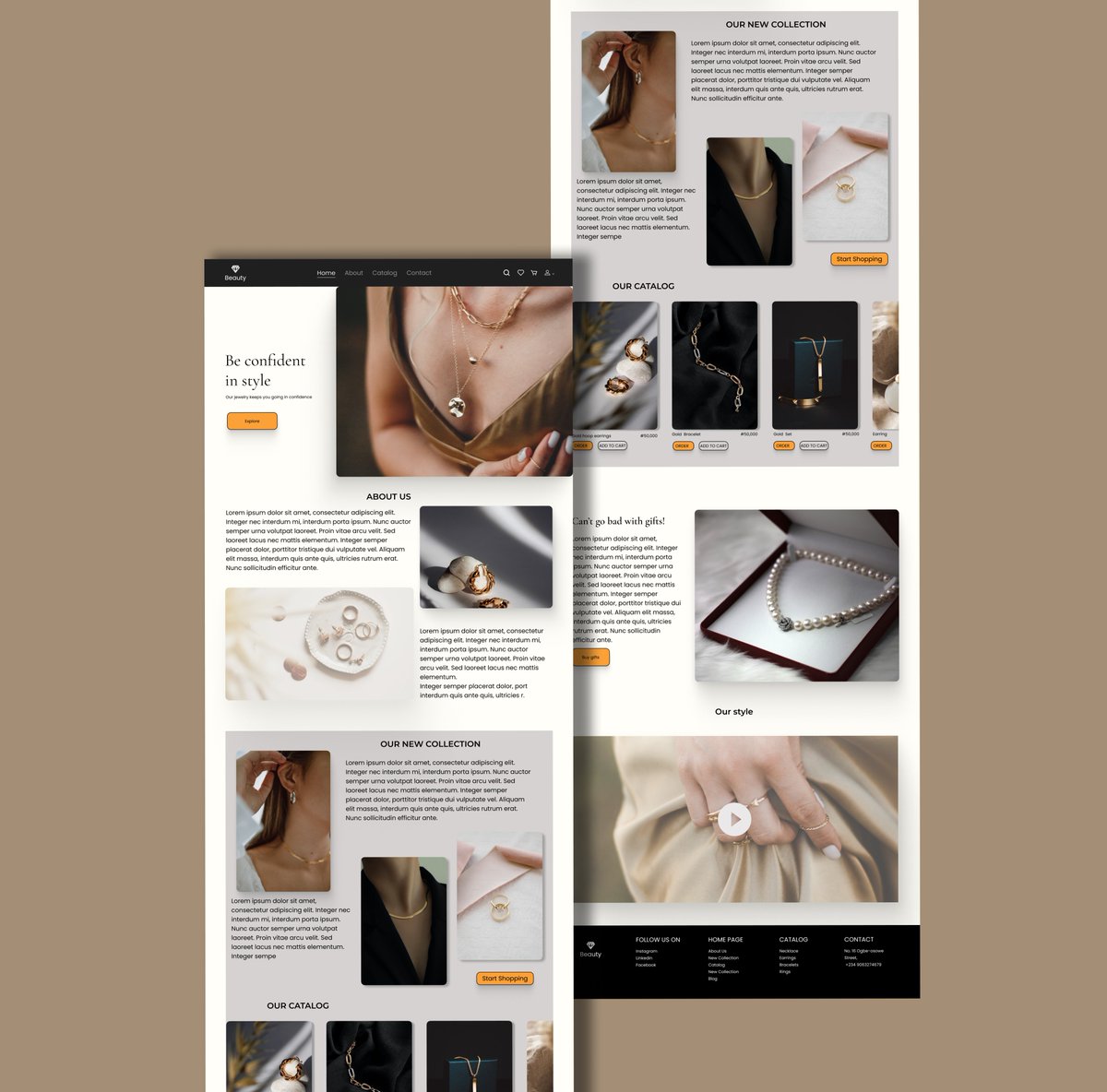 ogor_okwuose's tweet photo. Designed an e-commerce landing page for luxury jewelries.
How did I do guys?
#uiux #uidesign #uxdesign #uilandingpage #webdesign #luxurywebsite #uidesign #uiuxwebdesign #uiuxmobiledesign https://t.co/rL6bHnchn6