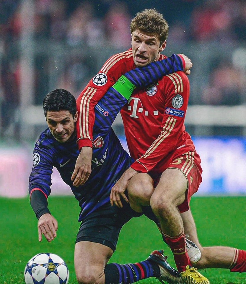 Mikel Arteta has been knocked out by Thomas Muller as both a player and manager now in the biggest stage.