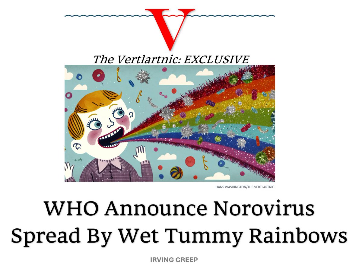 WHO Announce Norovirus Spread By Wet Tummy Rainbows