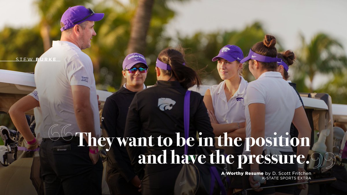 .@KStateWGolf is in an entirely different orbit under first-year head coach @RealCoachStew. They want to 𝑾𝑰𝑵. #KStateWGolf Sports Extra 📰: k-st.at/3xDck2J