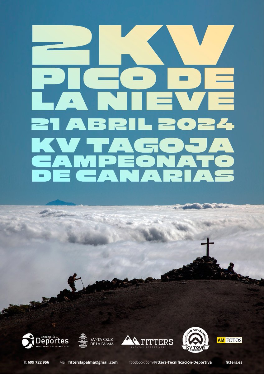 sclapalma's tweet photo. 🏃🏼♀️🏃🏻 #SantaCruzdeLaPalma acoge la 1ª edición de la carrera de montaña #2KV Pico de la Nieve este domingo, 21 de abril.
➡️Salida desde La Alameda.
➡️120 participantes recorrerán una distancia de 13 kilómetros con un desnivel de 2.234 metros. https://t.co/GqdwWZn6YO