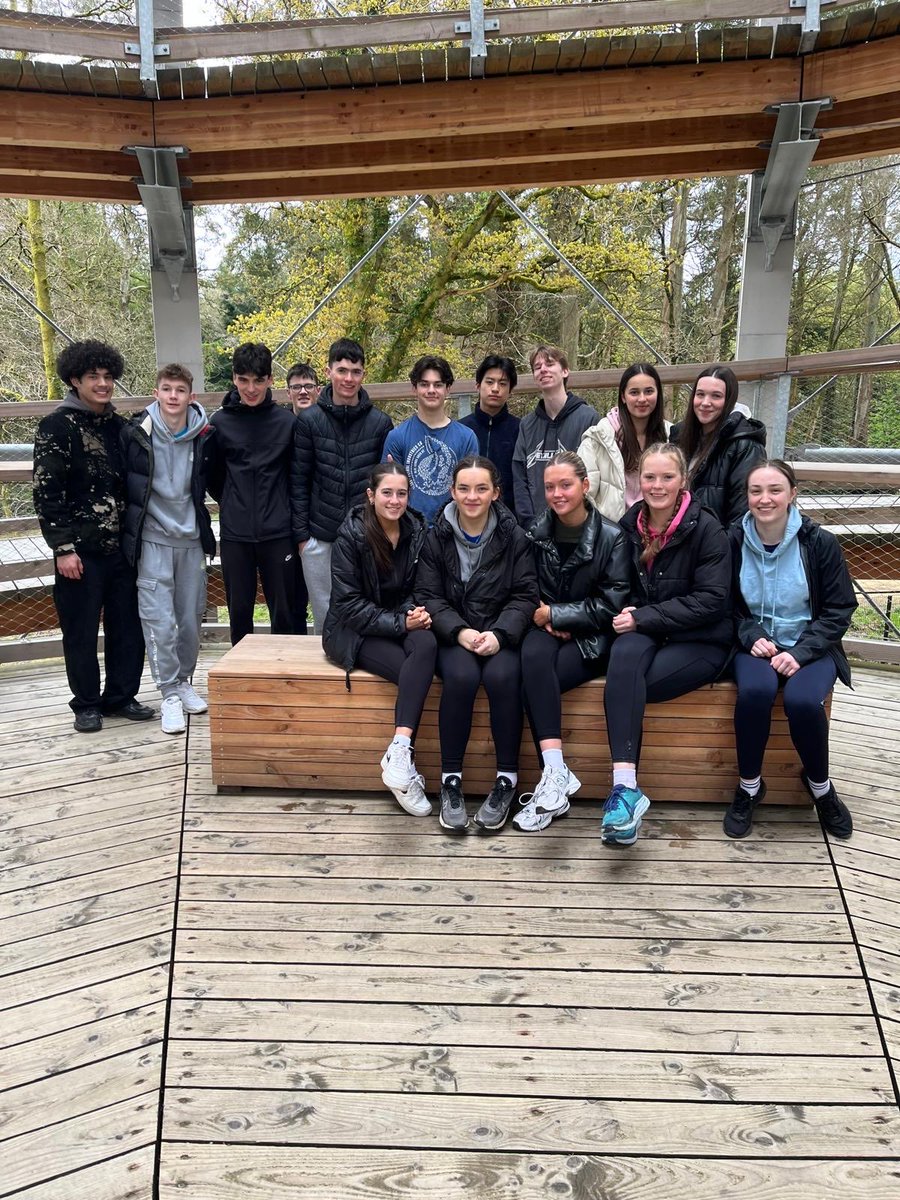 Welcome to our German exchange students who arrived yesterday from Ahrweiler. We spent our first day together at beyond the trees in Avondale. We hope all our students have a wonderful week in Naas. #germanexchange #culture #TY