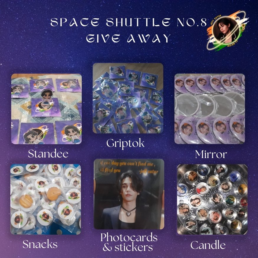 Space Shuttle NO.8 Giveaway Venue: UOB LIVE, EmSphere 🗓️ : 21 April 2024 ⏱️ TBA Rules : 1. Like 2. Follow 3. Qrt - 1 thing you love about Jeff the most ♥️ 4. Show quote tweet (qrt) 5. Pick your gift 🎁 #JeffSatur #JeffSaturSpaceShuttleNo8BKK