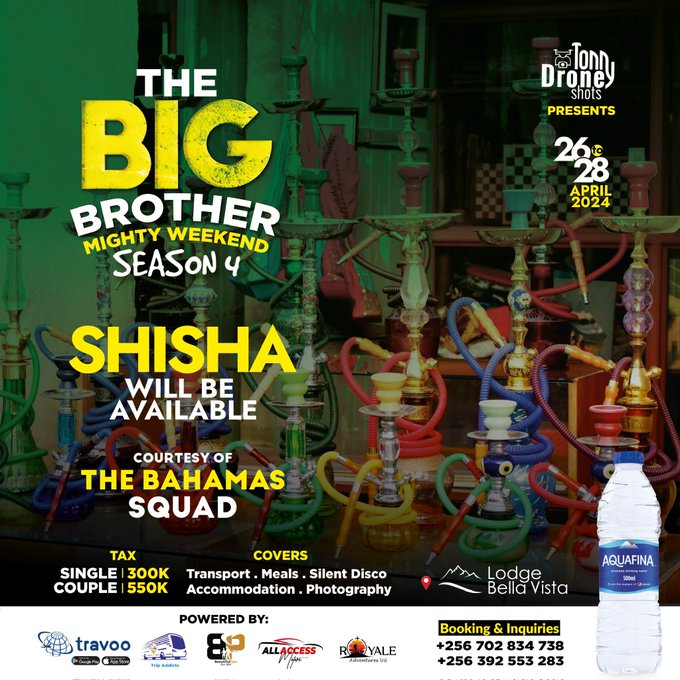 Shisha will also be there for the takers, This next weekend we are heading for #BBS4