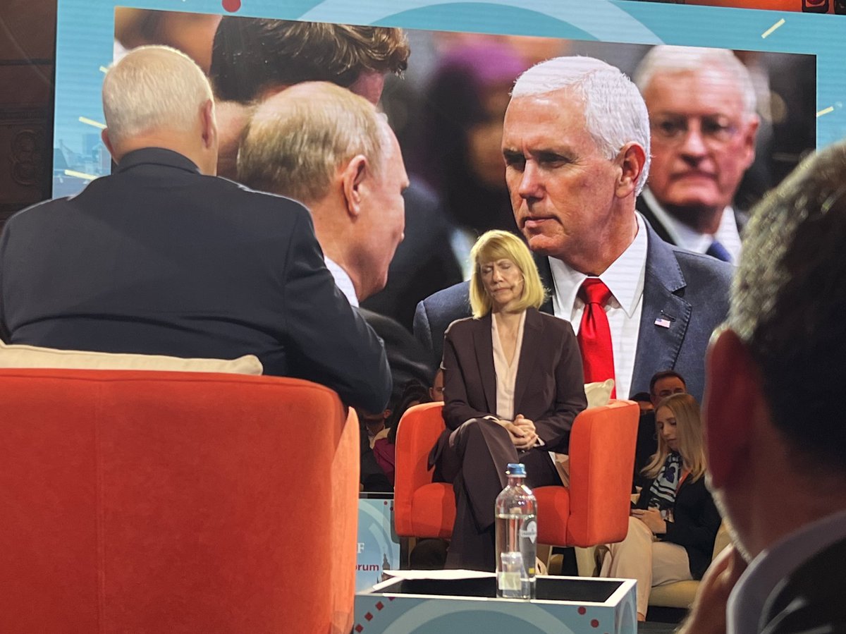 At the opening of the #GMF #BrusselsForum 2024 @Mike_Pence 48th VP of the US strongly calling to unite behind and support #Ukraine, #Israel en #Taiwan for the free world.