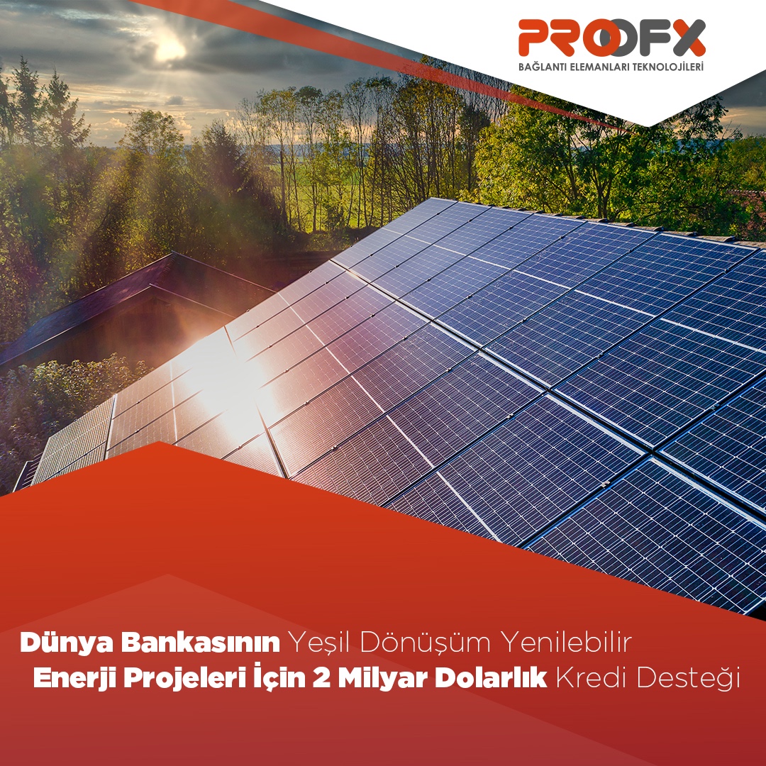 Dünya Bankası, yenilenebilir enerji kapasitesini artırma hedefine katkı sağlamak amacıyla 2 milyar dolarlık bir girişimi onayladı.  Avrupa ve Orta Asya Yenilenebilir Enerji Ölçeklendirme (ECARES) programı ile Türkiye'nin yenilenebilir enerji altyapısının güçlenmesi hedefleniyor.