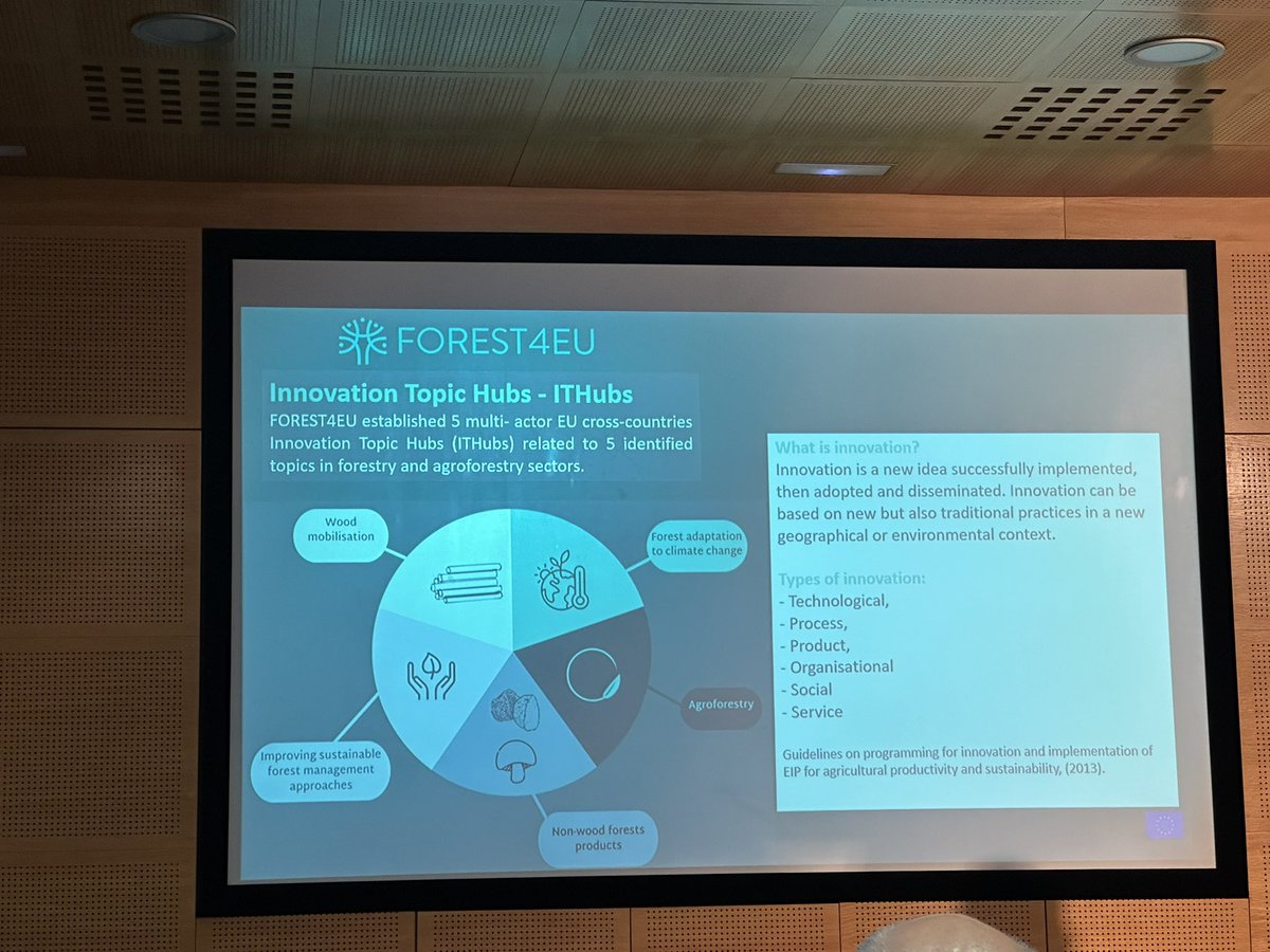 #ONEforestFinalEvent
🤔What's the key barrier found by the Forest4EU project? Language! Effective communication is crucial for engaging local stakeholders. 
Despite being just a year and a half in, the project is already achieving significant milestones.

#INNOVAForONE #HorizonEU