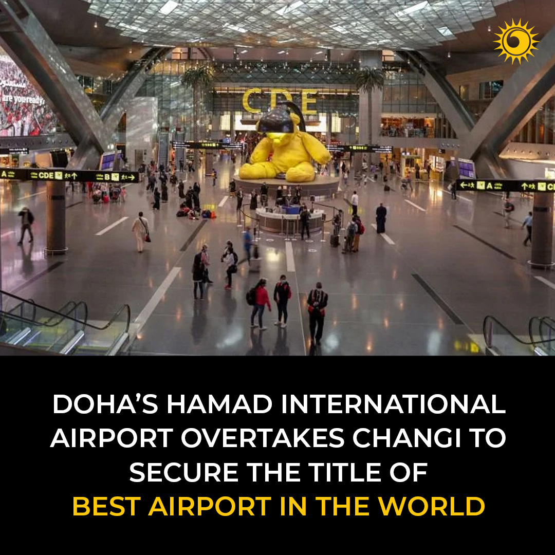 'Doha's Hamad International Airport rises to the top, surpassing Changi to claim the coveted title of Best Airport in the World.'🌟✈️ 

Read more👉 thebrighterworld.com/detail/Dohas-H…

#HamadInternationalAirport #Doha #Airport #TravelGoals #Aviation #explorepage #thebrighterworld